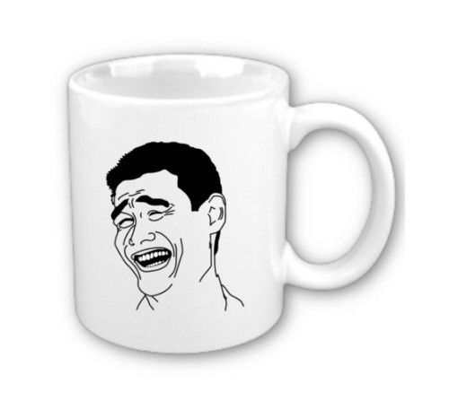 Os famosos memes da internet agora na caneca, colecione!  Vi