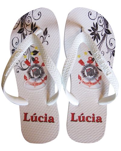 Chinelos personalizados  de Times