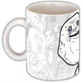 Os famosos memes da internet agora na caneca, colecione!  Vi